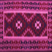 Square Machine Washable Oriental Pink Traditional Rug, wshcon1187pnk