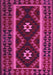 Machine Washable Oriental Pink Traditional Rug, wshcon1187pnk