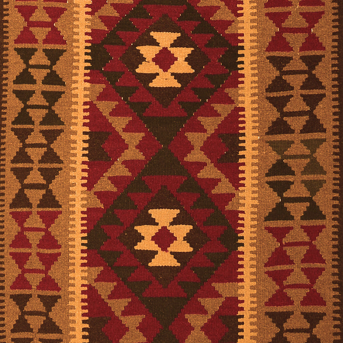 Oriental Orange Traditional Rug, con1187org