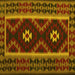 Square Machine Washable Oriental Yellow Traditional Rug, wshcon1187yw