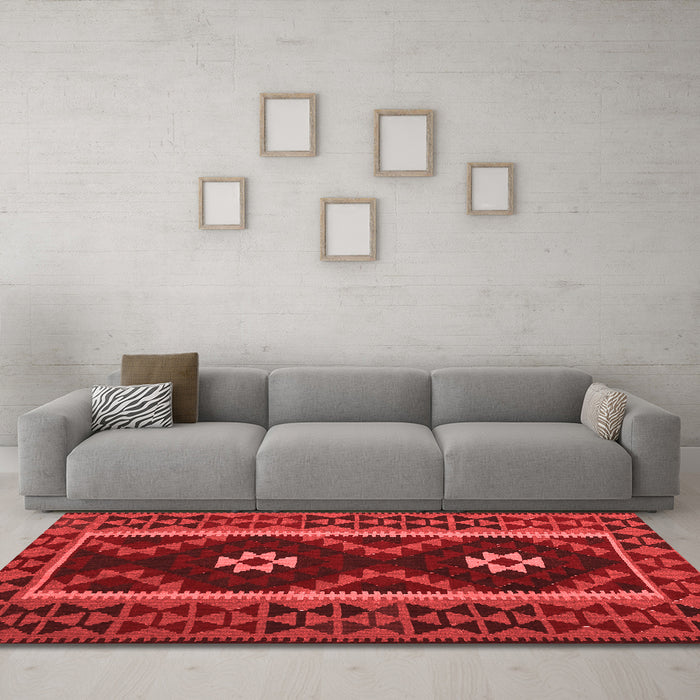 Traditional Red Washable Rugs