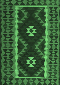 Oriental Emerald Green Traditional Rug, con1187emgrn