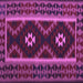 Square Machine Washable Oriental Purple Traditional Area Rugs, wshcon1187pur