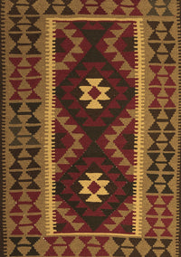 Oriental Brown Traditional Rug, con1187brn