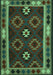 Oriental Turquoise Traditional Rug, con1188turq