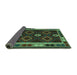 Sideview of Oriental Turquoise Traditional Rug, con1188turq