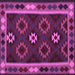 Square Oriental Purple Traditional Rug, con1188pur