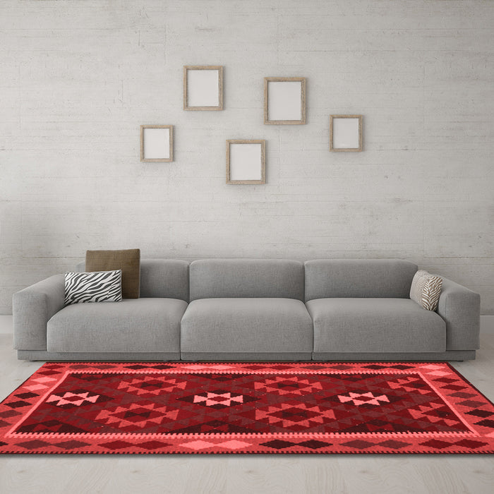 Traditional Red Washable Rugs