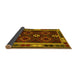 Sideview of Oriental Yellow Traditional Rug, con1188yw