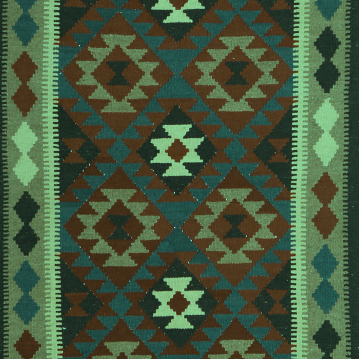 Machine Washable Oriental Turquoise Traditional Area Rugs, wshcon1188turq