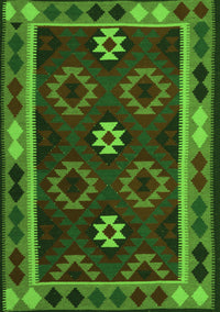 Oriental Green Traditional Rug, con1188grn