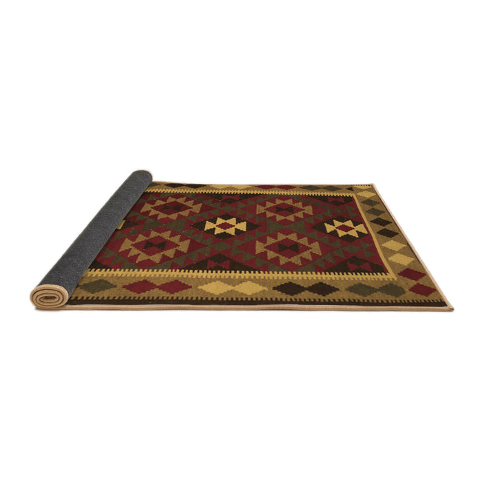 Sideview of Oriental Brown Traditional Rug, con1188brn