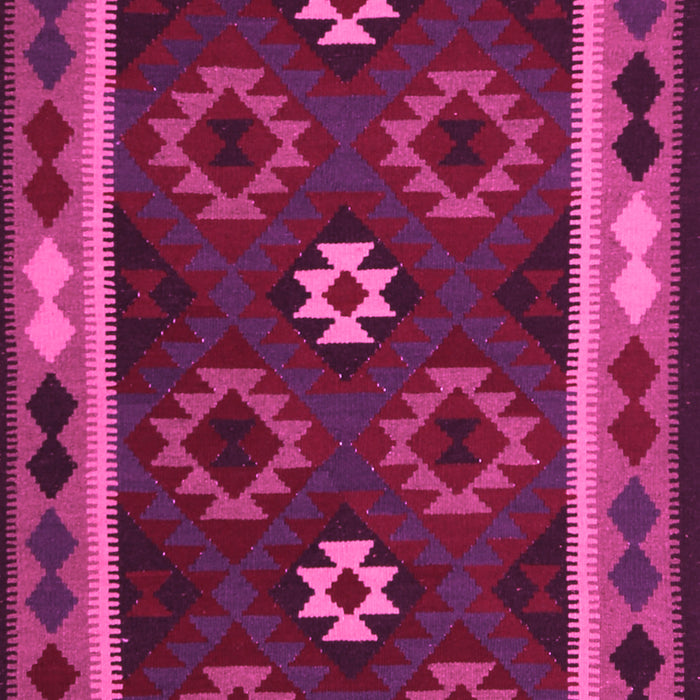 Machine Washable Oriental Pink Traditional Rug, wshcon1188pnk