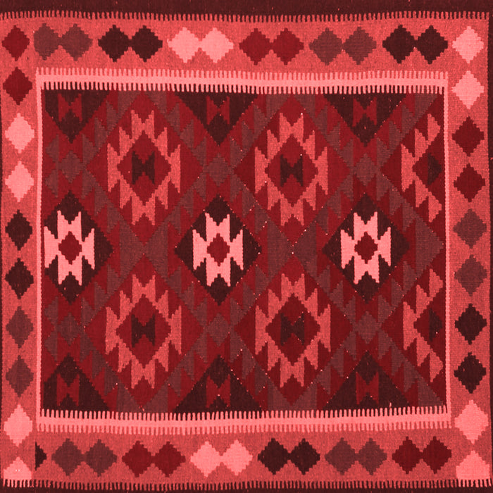 Machine Washable Oriental Red Traditional Rug, wshcon1188red