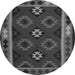 Square Oriental Gray Traditional Rug, con1188gry