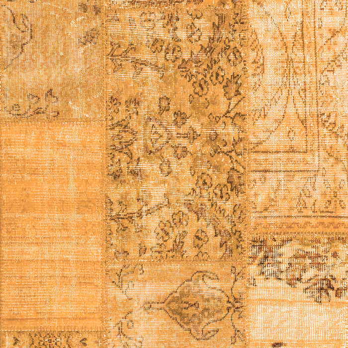 Patchwork Orange Transitional Rug, con1189org