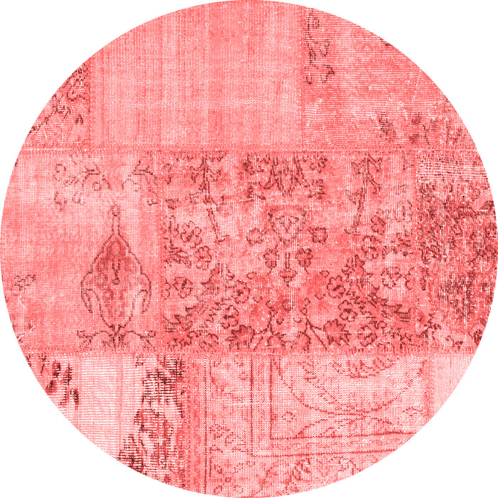 Patchwork Red Transitional Rug, con1189red