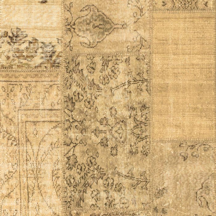 Patchwork Brown Transitional Rug, con1189brn