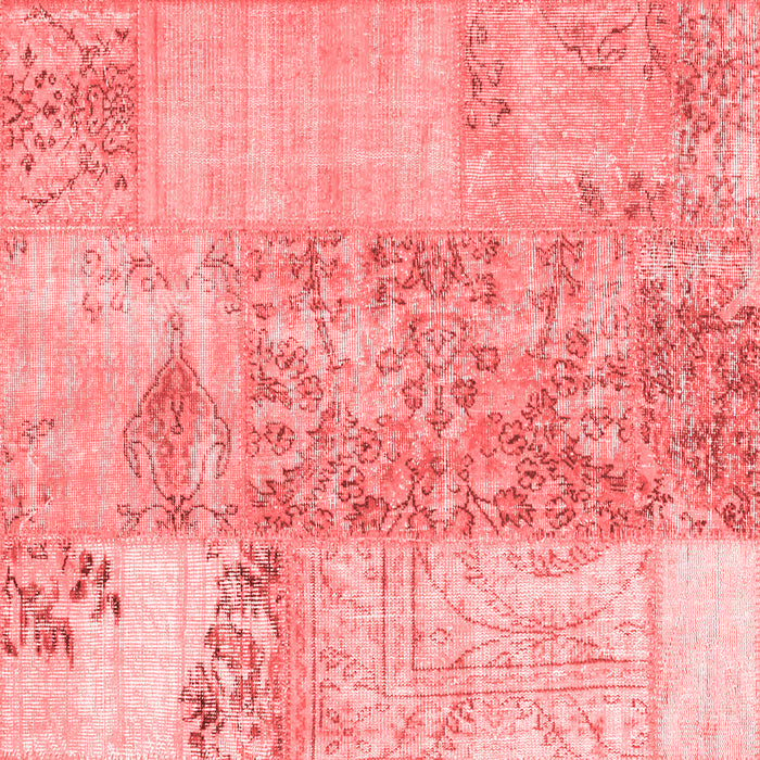 Patchwork Red Transitional Rug, con1189red