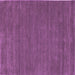 Square Abstract Purple Contemporary Rug, con118pur