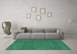 Machine Washable Abstract Light Blue Contemporary Rug in a Living Room, wshcon118lblu
