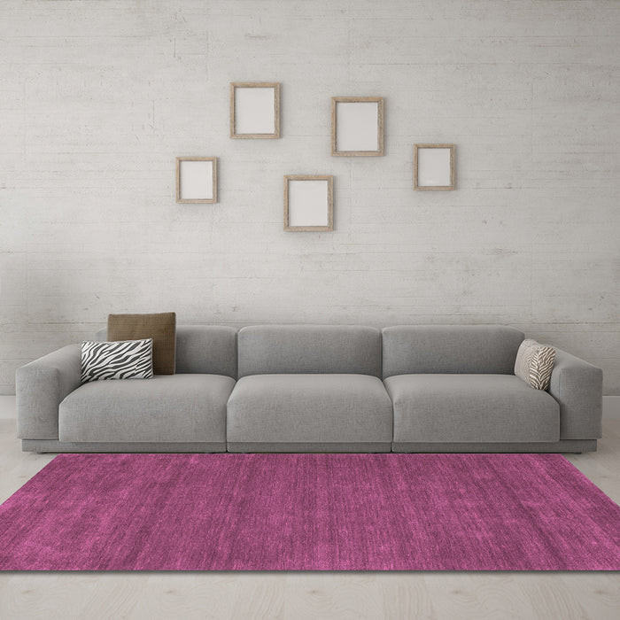 Machine Washable Abstract Pink Contemporary Rug in a Living Room, wshcon118pnk