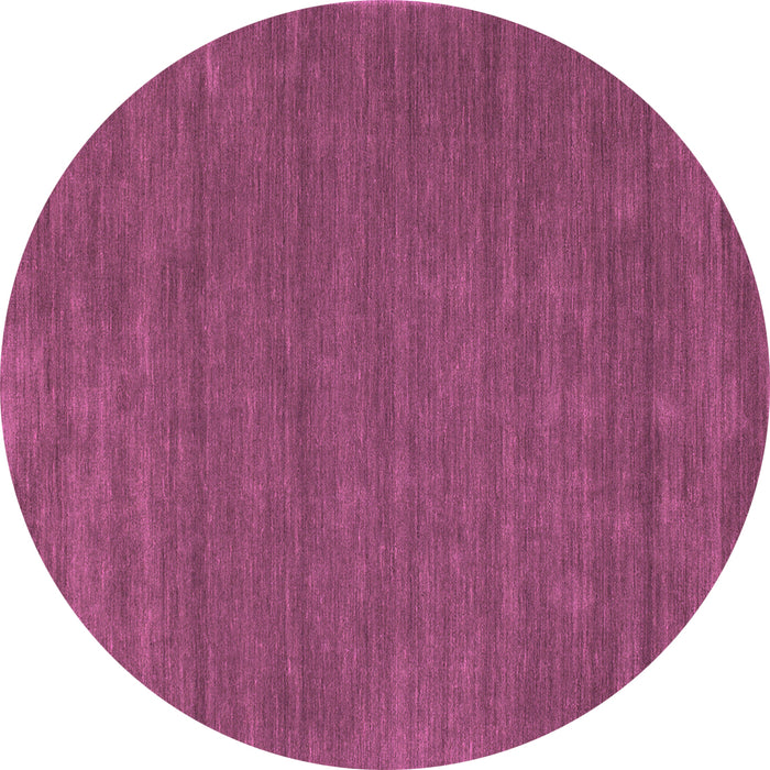 Round Machine Washable Abstract Pink Contemporary Rug, wshcon118pnk