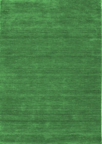 Abstract Emerald Green Contemporary Rug, con118emgrn