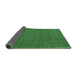 Sideview of Abstract Emerald Green Contemporary Rug, con118emgrn