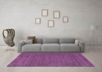 Machine Washable Abstract Purple Contemporary Rug, wshcon118pur