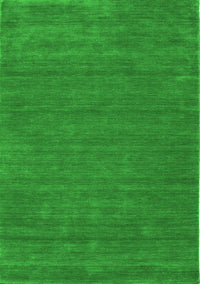 Abstract Green Contemporary Rug, con118grn