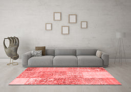 Transitional Red Washable Rugs