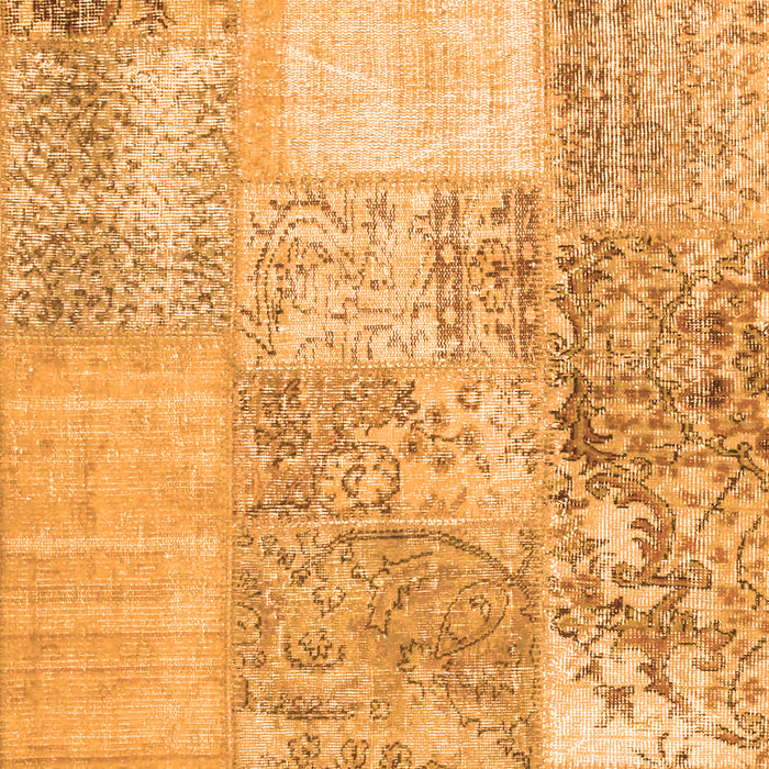Patchwork Orange Transitional Rug, con1190org