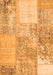 Serging Thickness of Machine Washable Patchwork Orange Transitional Area Rugs, wshcon1190org