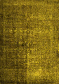 Abstract Yellow Contemporary Rug, con1191yw