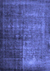 Abstract Blue Contemporary Rug, con1191blu