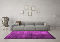 Machine Washable Abstract Pink Contemporary Rug, wshcon1191pnk