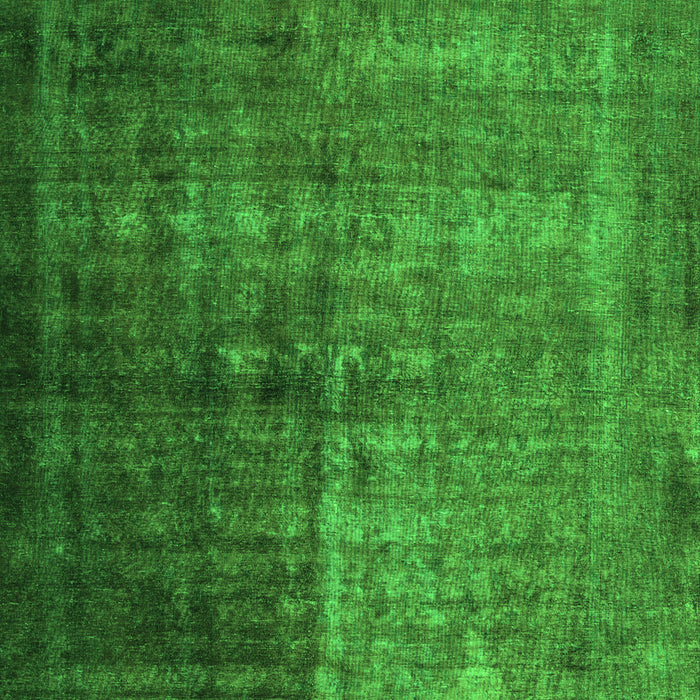 Serging Thickness of Machine Washable Abstract Green Contemporary Area Rugs, wshcon1191grn
