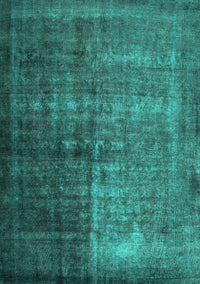 Abstract Turquoise Contemporary Rug, con1191turq