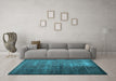 Machine Washable Abstract Light Blue Contemporary Rug in a Living Room, wshcon1191lblu