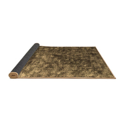 Sideview of Abstract Brown Contemporary Rug, con1192brn