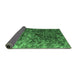 Sideview of Abstract Emerald Green Contemporary Rug, con1192emgrn