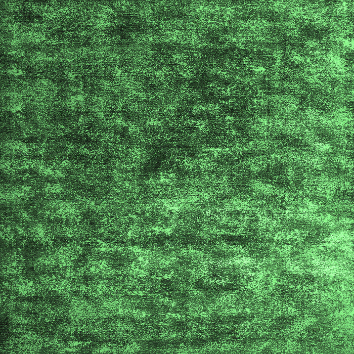 Square Abstract Emerald Green Contemporary Rug, con1192emgrn