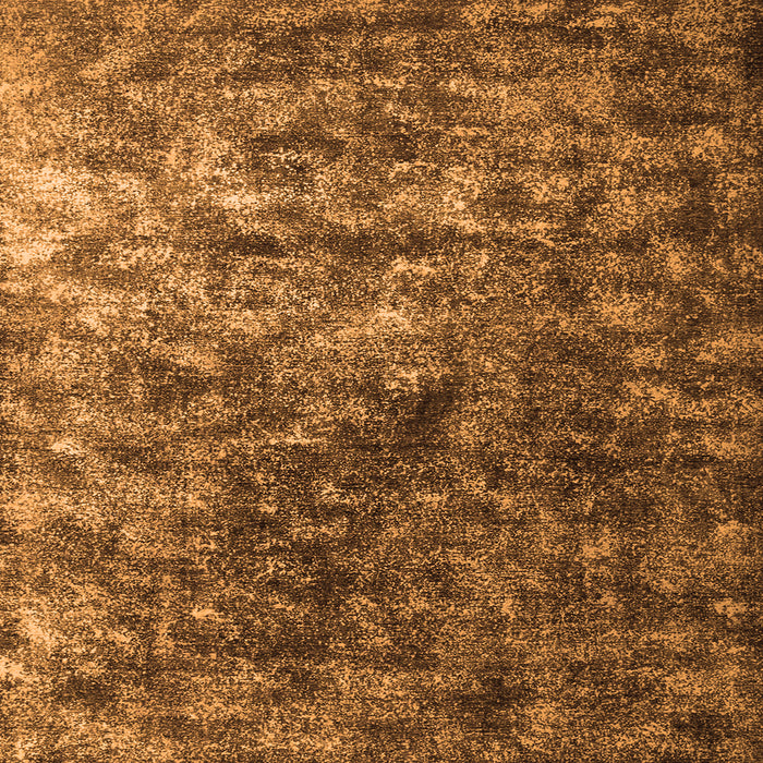 Round Machine Washable Abstract Orange Contemporary Area Rugs, wshcon1192org