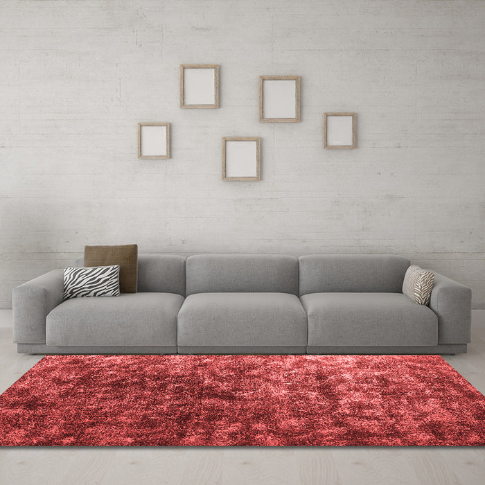 Contemporary Red Washable Rugs