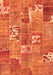 Patchwork Orange Transitional Rug, con1193org