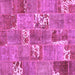 Square Patchwork Purple Transitional Rug, con1193pur