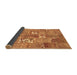 Sideview of Patchwork Brown Transitional Rug, con1193brn