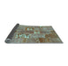 Sideview of Patchwork Light Blue Transitional Rug, con1193lblu