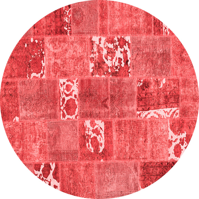 Patchwork Red Transitional Rug, con1193red